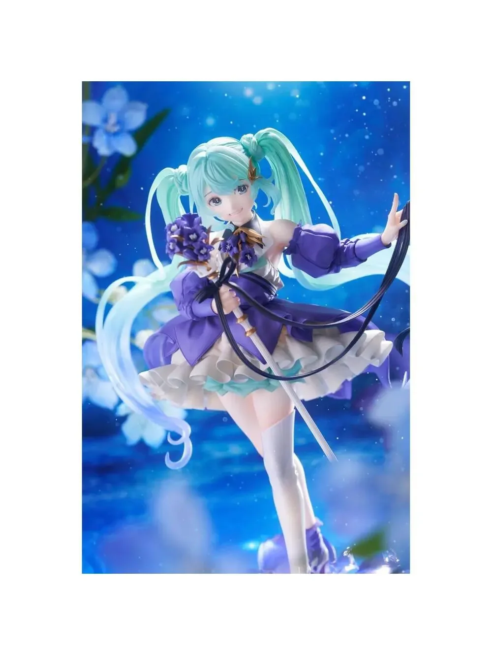 Taito Hatsune Miku Birthday 2021 Pretty Rabbit 1/7 Scale Figure New Purple Teal